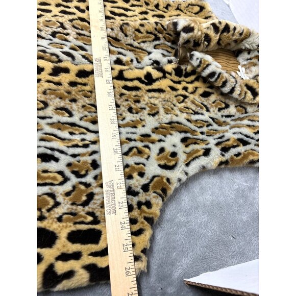 Mercer Street Studio Womens 3X Faux Fur Ribbed Knit Vest Leopard Print Classy - Picture 6 of 8